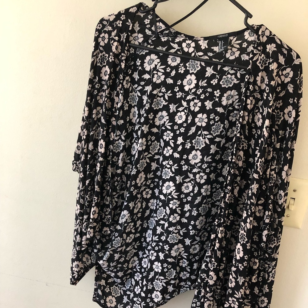 Forever 21 floral print swimsuit coverup